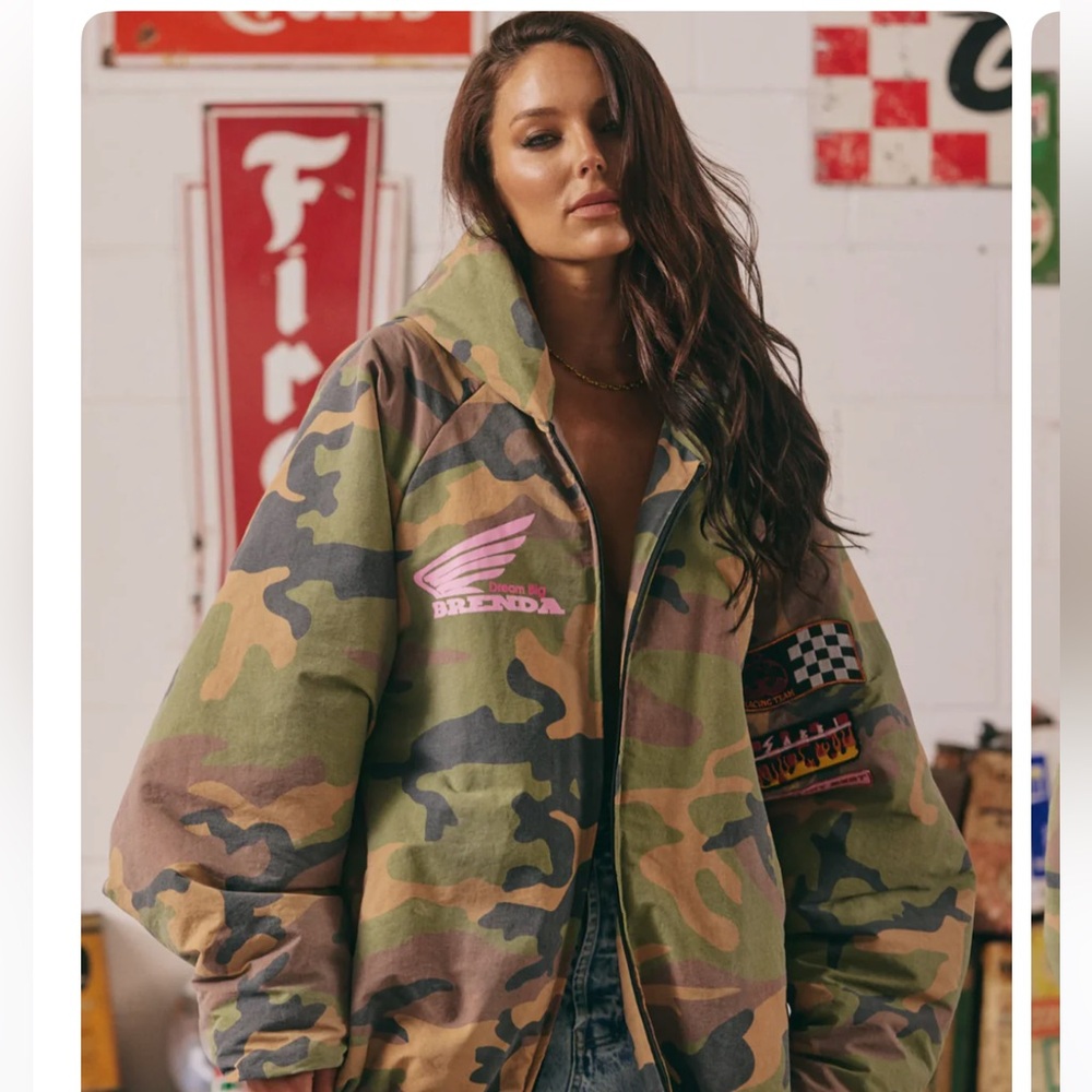 NEW IN BAG SOLD OUT SABBI CAMO PUFFER JACKET XS